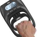 396lbs/180kg Grip Strength Tester, Hand Grip Dynamometer, Digital Grip Strength Tester with LCD Display, Adjustable Hand Grip Training Gauge, Hand Grip Testing for Sports Home School Use (Black)