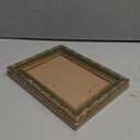 Anozie Vintage 5x7 Picture Frames,Antique Gold Photo Frames with Real Glass Front,Ornate Picture Frames Display for Wall or Tabletop Dcor,1 Pack,Green