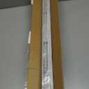 Cordless Vinyl Mini L Blinds 22" W x 48" H, 1" Slat White Horizontal Windows L Blind for Door, Shades, Camper, Light Filtering, Interiors, Arrive 1/2 Inch Narrower Indoor