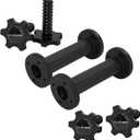Dumbbell Handles Pair Universal Handle, Adjustable Dumbbell Bar Fit 1" Plates, Standard Weight Plates with 1" Diameter, Portable Balance Quick Adjustable Weight for Workouts Home Gym