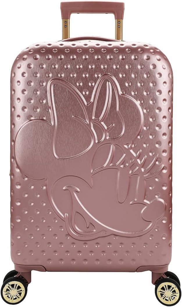 Bioworld Disney Minnie Mouse Rose Gold 20" Rolling Luggage