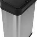 SIMPLI-MAGIC Sensor Trash Can Automatic Touchless Kitchen Garbage Bin, Stainless Steel, 13 Gallon