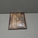 icceemee Scrapbooking Supplies Kit, Brown Garden Scrapbooking Kit for Bullet Junk Journaling, Stationery, A6 Grid Notebook, Flower DIY Journaling Supplies, Birthday Craft Gift for Teen Girls