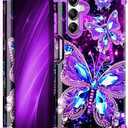 Miqala for Galaxy A15 5G Case,Glow in The Dark Three Layer Heavy Duty Shockproof Full Protection Hard Plastic Bumper+Soft Silicone Protective Case for Samsung Galaxy A15 5G 6.5 inch,Dark