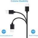USB Micro Wall Charger Compatible with Samsung Galaxy Note, Tab A, E, S2, 3, 4, 7.0" 8.0" 9.6" 9.7" 10.1", SM-T280/350/580/113/377/560/713/813/530 Tablet with 5FT Charging Cable Cord [UL Listed]