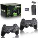 PGYFDAL Upgrade Wireless Retro Game Console Stick Built in 20000+ Games with 18 Emulators, 4K HDMI Output Nostalgia Plug & Play Retro Gaming Stick with Dual 2.4G Wireless Controllers64GB