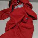 Dog Hoodies Winter Coat for Large Medium Dogs, Pullover 10 Legs Warm Coat Hooded Sweatshirt, Fleece Hoodie for Cold Weather (Red, 5X-Large) (5XL(Reference Weight 65-88 lbs))