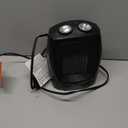 BLACK+DECKER Personal Ceramic Heater, Space Heater for Office Desk, Home Office & Personal Use Desk, 2 Heat & Fan Only Settings, Adjustable Thermostat, BHDC201, Black