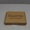 Ravinte Black Cabinet Pulls 5 Inch Square Kitchen Cabinet Handles Modern Hardware for Kitchen Cabinets Cupboard with Drill Mounting Template 5 Pack