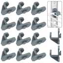 Cinnvoice 16pcs Refrigerator Shelf Clips Freezer Plastic Replacement Shelf Clips Freezer Cooler Shelf Support for Commercial Kitchen Refrigerators