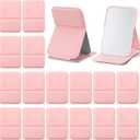 16 Pcs Pink Compact Mirror Bulk Mini Mirror Portable Travel Folding Tabletop Mirrors for Travel Employee Appreciation Women Return Gift Sleepover Party Gift Office Home Makeup (Pink)