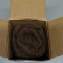 Linteum Textile Supply Leno Weave Chocolate Blanket, Queen 100% Cotton, Lightweight, Warm, Fluffy, Premium and Durable Soft & Cozy Bed Blanket for Home, Couch, Sofa & Dorm, All Season Throw [90x90]