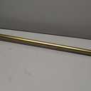 Heavy Duty Non- Adjustable 36 In/3Ft Curtain Rods for Windows, Brushed Gold