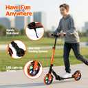 Kick Scooter for Kids 8+, Teens & Adults. Foldable Dual Suspension Scooter