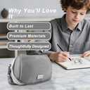 Pencil Case for Girls, Pen Pouch with Zipper, Small Pencil Bag for School Office, Cute Stationery Organizer Bag for Students