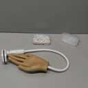 Practice Hand for Acrylic Nails- Silicone Nail Hand Practice Upgrade Nail Tips Never Fall Off, Fake Nail Manican Hand for Nail Practice, Flexible Practice Maniquin Hand with 200PCS Nail Tips