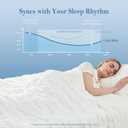 Cozy Bliss Cooling Comforter Seersucker Plaid Queen Size, Q-Max 0.45 Lightweight Cooling Blanket, Breathable Silk Smooth Summer Bedding Quilt for Hot Sleepers Night Sweats White