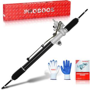 PHOBOOS Hydraulic Power Steering Rack and Pinion Assembly Compatible with Honda Pilot 2003-2008 V6 3.5L, New Unit, Leak Resistance, Direct Fit, Ref. 26-2719