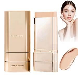 Luminous Dual-Ended Concealer Foundation Stick,Multi-use Double Head Foundations Make up Sticks, Foundation Stick Korean 3 in 1,Sweat-Proof for All Skin Types (Natural Color)