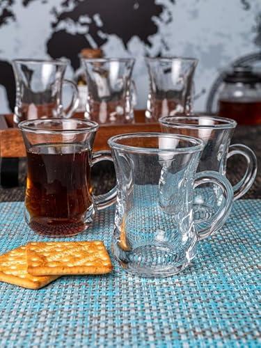 Goodhomes Glass Tea & Coffee Mug (Set of 3pcs)