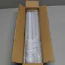 White Flag Poles for Outside House - 5ft Tangle Free Flag Pole for House,Heavy Duty Metal Flagpole Hardware for 3x5 American Flags,Outdoor Flagpoles Mount for Porch,Car,Truck,Boat (Without Bracket)