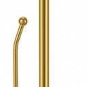 SMARTAKE Paper Towel Holder, Paper Towel Dispenser Standing Weighted Base Non Slip, Spring Arm Fit Most Size Paper Roll, Stainless Steel Kitchen Roll Stand for Home Kitchen Countertop Tabletop, Gold