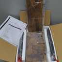 End Table, Narrow Side Table with 3 Fabric Drawers, Slim Nightstand, Small Bedside Table with Storage, Living Room, Bedroom, Rustic Brown HKET1300BR