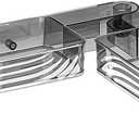 Wall Mounted Corner Shower for Caddy with Suction Cups, Bathroom Organizer Basket for Shampoos and Conditioners, Drainage Holes for Air Circulation, No(Gray)