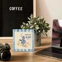 Western Office Decor, Born to Be Wild Until 9PM Cowboy Rodeo Wooden Box Sign, Vintage Rustic Western Decor for Home, Bedroom Office Desk Shelf Tabletop Decor, 5x5 Inch