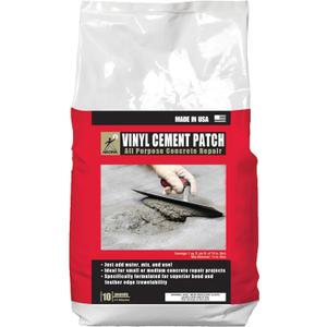 Akona Vinyl Cement Patch - Repair and Patch Concrete Surfaces, Fast-Drying, Ready-to-Use (10 Pound, 1)