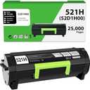 2 Pcs 21H 52D1H00 Toner Cartridge Compatible for Lexmark MS810 Toner 521H 52D1H00 for MS810n MS810dn MS810de MS811 MS811n MS811dn MS811dtn MS812 MS812dn MS812de MS710 MS710n MS711 MS711dn Printer