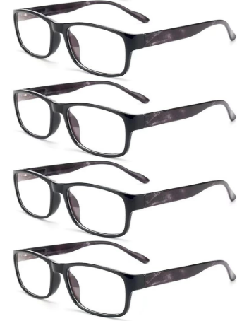 BLS BLUES Reading Glasses Men/Women, Eyeglasses, Blue Light Readers for Men/Women, Computer Eye Glasses, Cheaters, +1.75