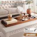Joy&Grace Acacia Large Charcuterie Board with Handles 36 Inch Serving Tray