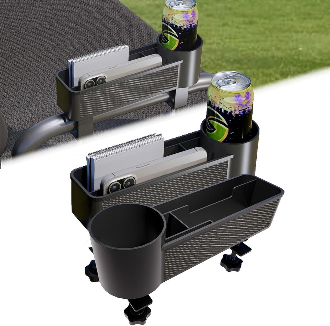 Golf Cart Accessories, Golf Cart 12oz Drink Cup Holder 2-Pack for Rear Seat, Fit Flat Squre, Compatible with EZGO/Club Car/Yamaha & Most Golf Cart, Golf Cart Parade Essentials