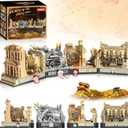 QEINIE Temple Building Set for Adults, Temple of Golden Idol 5-in-1 Construction Building Toys, Classic Movie Scene Building Blocks for Adults & Teens, Collectible Present for Movie Fans (2388PCS)