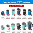 20 oz Replacement Screw Top Lid for YETI TraveI Mug with Threads Only, Spill Proof Stronghold Lid for YETI Threaded Travel Mug(1 Pack)
