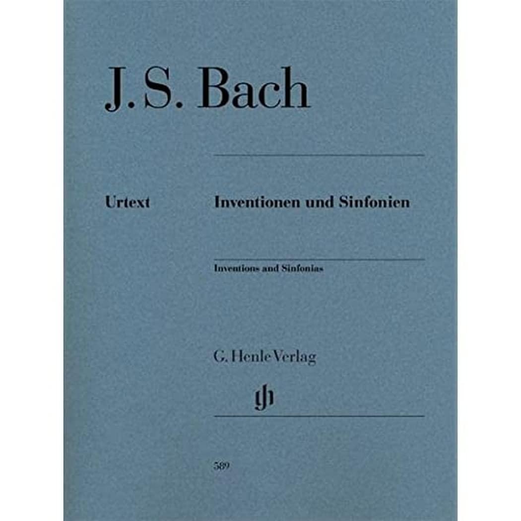 J.S. Bach: Inventions and Sinfonias BWV 772–801 | Henle Urtext Piano Sheet Music (Revised Edition) | Baroque Masterwork for Study and Performance - Hardcover