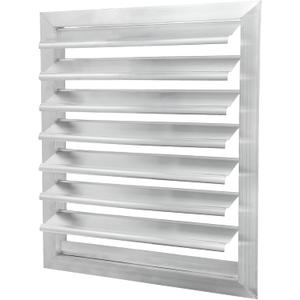 PATIKIL 16x16 Inch Aluminum Vent Cover, Louver Shutter Exhaust Fan Louvered Vent Automatic Gravity Square Grill Self-Closing Vent Cover for Greenhouse Industrial Exhaust HVAC System