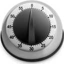 Kitchen Timer for Cooking, Chef Cooking Magnetic Timer - No Batteries Required - Loud Alarm, Mechanical Desk Manual Timers - Magnetic Clock Backing, Countdown Reminder - Stainless Steel Body