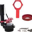 Fluidmaster K-540A-015 Universal 3-Inch Toilet Flush Valve Repair Kit with Toilet Tool Multicolor