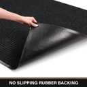 Large Front Door Mat, 60" x 36" Durable Front Doormat, Heavy Duty Large Welcome Door Matt for Home Entrance, No Slip Rubber Low Profile Door Mats for High Traffic Area