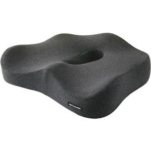 Memory Foam Office Chair Cushion Car Seat Support Waist Pillow Massage Lumbar Orthopedic Pillow Buttock Coccyx Cushion Back Pads(Gold)