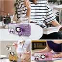 KANGHAR for iPhone 12 Case, Support for MagSafe [Four Corner Cushion Series] Kickstand Electroplate Edge Shockproof Durable Full Body Protection for Girls Women -Gold