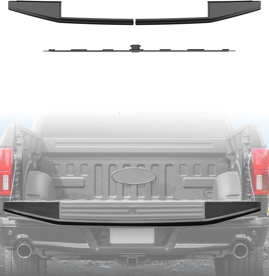 Tailgate Top Molding Trim for Ford F150 2015-2020 Accessories, Combined Flexible Flex Step Cap Top Protector Cover, Replace #FL3Z9941018AB #FL3Z1540602AA