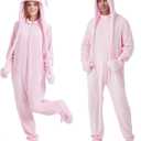 Ezuwail Unisex Adult Onesie Pajamas Outfit Animal Onesie Costumes for Women/Men (Small, Pink)