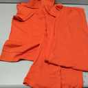 OCEANLUX Women's Lounge Tracksuit Set Two Piece Full Zip Up Short Sleeve Jacket & Drawstring pants Outfits Size S