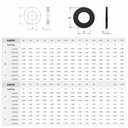 QISHENG 100 PCS Black 3/8"-16(ID10.25MM OD20.5MM) Stainless Steel SAE Flat Washer,Stainless Steel 18-8 A2(304) Washer,Home Washer