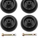 Lawn Mower Anti Scalp Deck Wheel Kit Set of 4 Compatible with Hustler 788166 31997 Rotary 13445 MTD John Deere & More Models