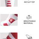 OLCHEE Boys Athletic Crew Socks Basketball Sports Calf High Kids Youth Teens Long Compression Colorful Multipack (S)