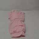 Curtainworks Flounced Ruffle Rod Pocket 100% Polyester, 42 x 63 Inch, 1 Curtain Panel, Pink